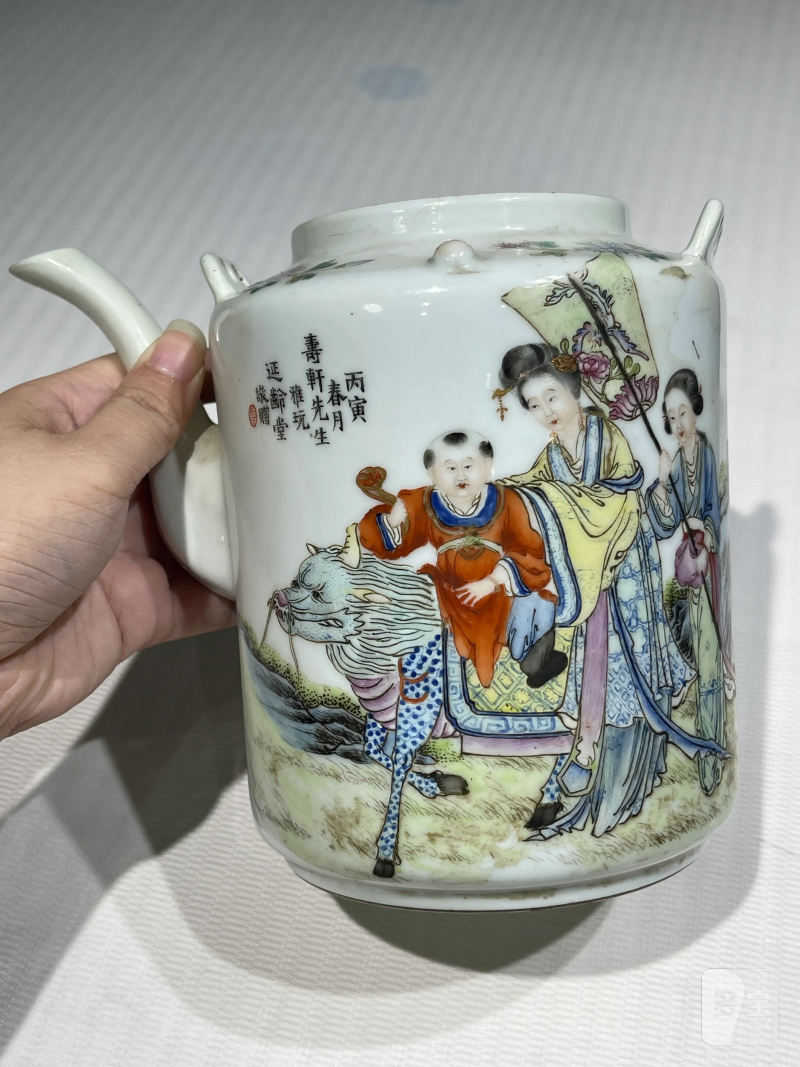 清代 粉彩瓷器一组四件 - 图2
